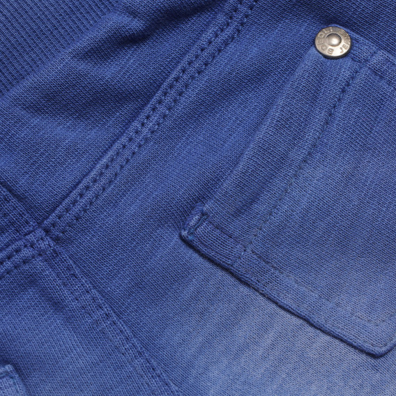 Pantaloni scurți din bumbac cu efect purtat, pentru băieți, albastru Boboli 155071 12