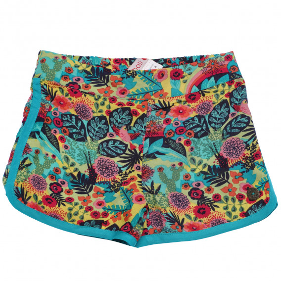 Pantaloni scurți cu imprimeu floral pentru fete, multicolori Boboli 155100 5