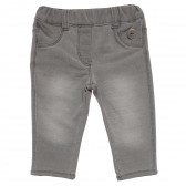 Pantaloni cu talie elastică pentru băieți gri Boboli 155189 