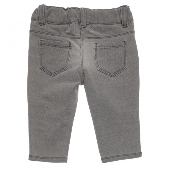 Pantaloni cu talie elastică pentru băieți gri Boboli 155190 2