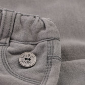 Pantaloni cu talie elastică pentru băieți gri Boboli 155192 4