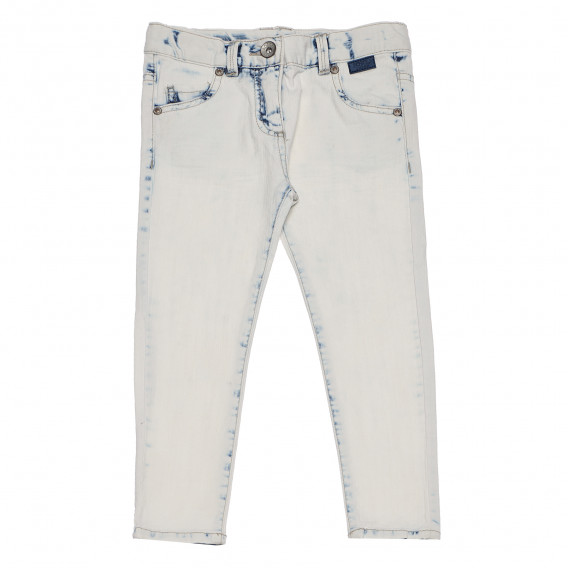 Jeans cu aspect purtat, albastru deschis Boboli 155223 