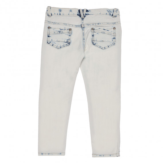 Jeans cu aspect purtat, albastru deschis Boboli 155224 2