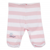 Leggings pentru bebeluși, cu dungi albe și roz Boboli 155301 
