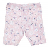 Leggings cu imprimeu floral pentru fetițe, roz Boboli 155304 