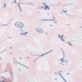Leggings cu imprimeu floral pentru fetițe, roz Boboli 155306 3