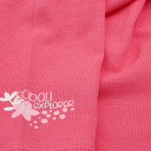 Colanți roz pentru fete cu imprimeu de floricele Boboli 155327 3