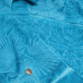 Pulover de bumbac cu glugă și imprimeu floral pentru băieți, albastru Boboli 155435 3