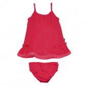 Set de rochie cu chiloți pentru fetițe, roșu Boboli 155481 2