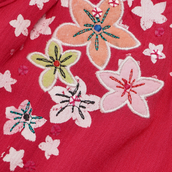 Set de rochie cu chiloți pentru fetițe, roșu Boboli 155482 3