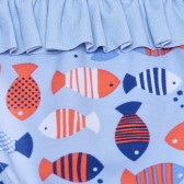 Costum de baie cu bucle și imprimeu de pești pentru bebeluși Boboli 155733 3