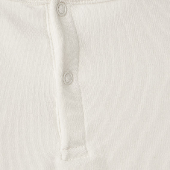 Bluză de bumbac, pentru fete, culoare albă Idexe 156089 3