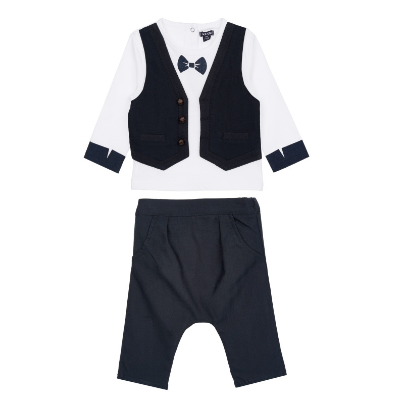 Set din bluză bumbac și pantaloni sport pentru bebeluși  156092