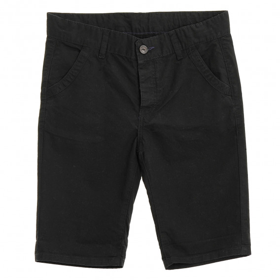 Pantaloni scurți de bumbac de culoare neagră pentru băieți Freegun 157228 