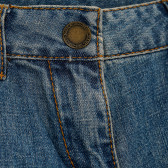 Jeans pentru fete, albaștri cu efect de uzură Tape a l'oeil 157274 4