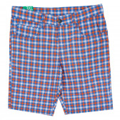 Pantaloni scurți din bumbac pentru băieți, albaștri Benetton 157303 