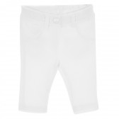 Pantaloni pentru copii, albi Benetton 157307 