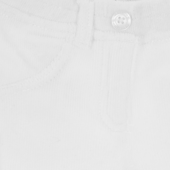 Pantaloni pentru copii, albi Benetton 157308 2