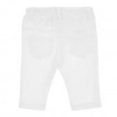 Pantaloni pentru copii, albi Benetton 157310 4