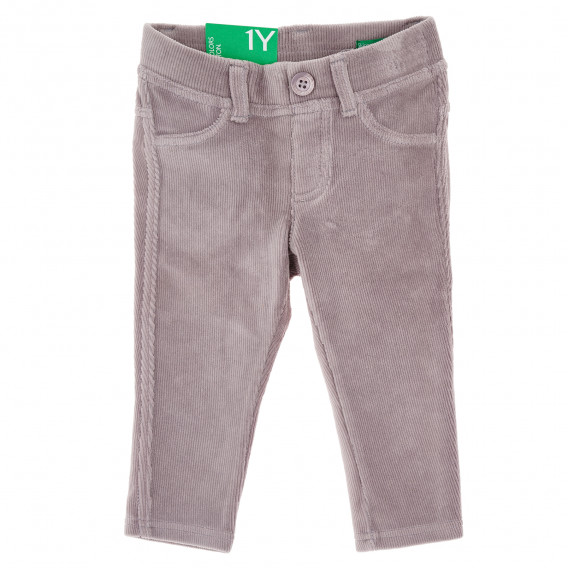 Pantaloni pentru copii, gri deschis Benetton 157315 