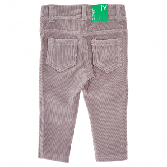 Pantaloni pentru copii, gri deschis Benetton 157317 3
