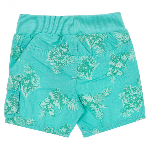 Pantaloni scurți de bumbac pentru copii, verzi Benetton 157345 7