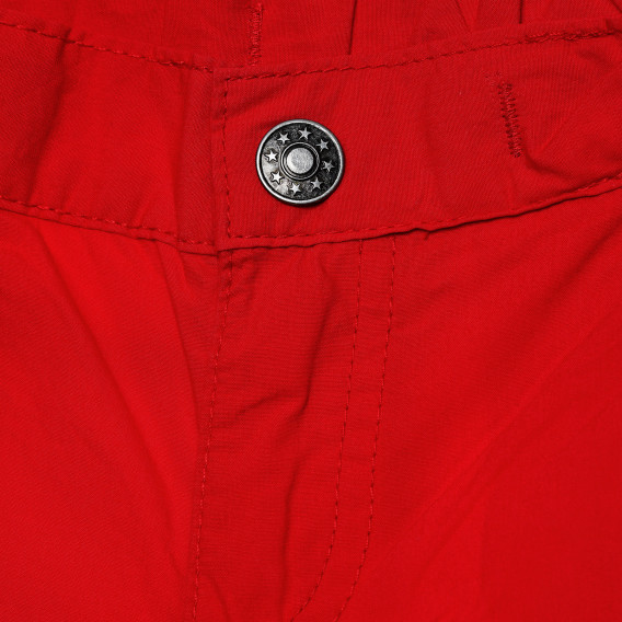 Pantaloni de bumbac roșu pentru băieți Disney 157696 3
