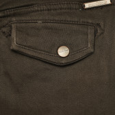 Pantaloni de bumbac maro pentru fete Moodstreet 157765 3