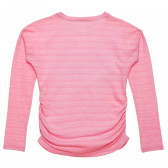Bluză roz cu imprimeu pentru fete V&D 157783 4