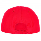 Șapcă de bumbac roșie pentru băieți Benetton 158000 3