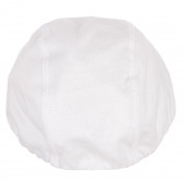 Șapcă de bumbac în alb pentru băieți Benetton 158012 3