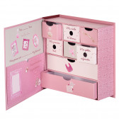 Cutie de depozitare roz, organizator Nattou 159508 3