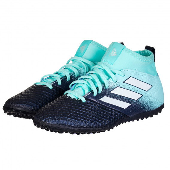 Încălțăminte fotbal înaltă pentru băieți, albastru Adidas 159620 