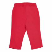 Pantaloni de bumbac roșu, pentru o fată Benetton 159931 2