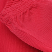 Pantaloni de bumbac roșu, pentru o fată Benetton 160254 7