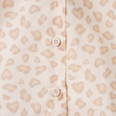 Bluză fără mâneci din bumbac pentru fetițe, cu imprimeu animal print Benetton 160309 3