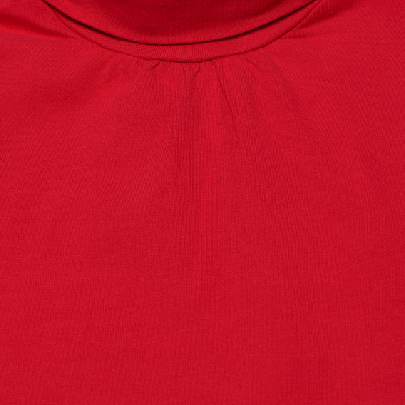  Bluză roșie cu guler înalt, pentru fete Idexe 160329 3