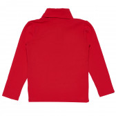  Bluză roșie cu guler înalt, pentru fete Idexe 160330 4