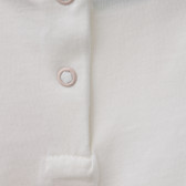 Bluză albă din bumbac pentru fetițe Benetton 160389 3