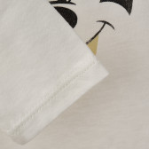 Bluză albă din bumbac cu imprimeu Minnie Mouse, pentru fete Benetton 160586 3