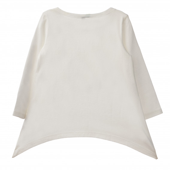 Bluză albă din bumbac cu imprimeu Minnie Mouse, pentru fete Benetton 160587 4
