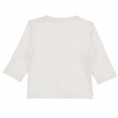 Bluză albă din bumbac cu mâneci lungi și imprimeu koala, pentru fetițe KIABI 160731 4