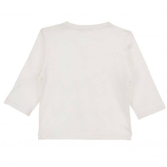Bluză albă din bumbac cu mâneci lungi și imprimeu koala, pentru fetițe KIABI 160731 4