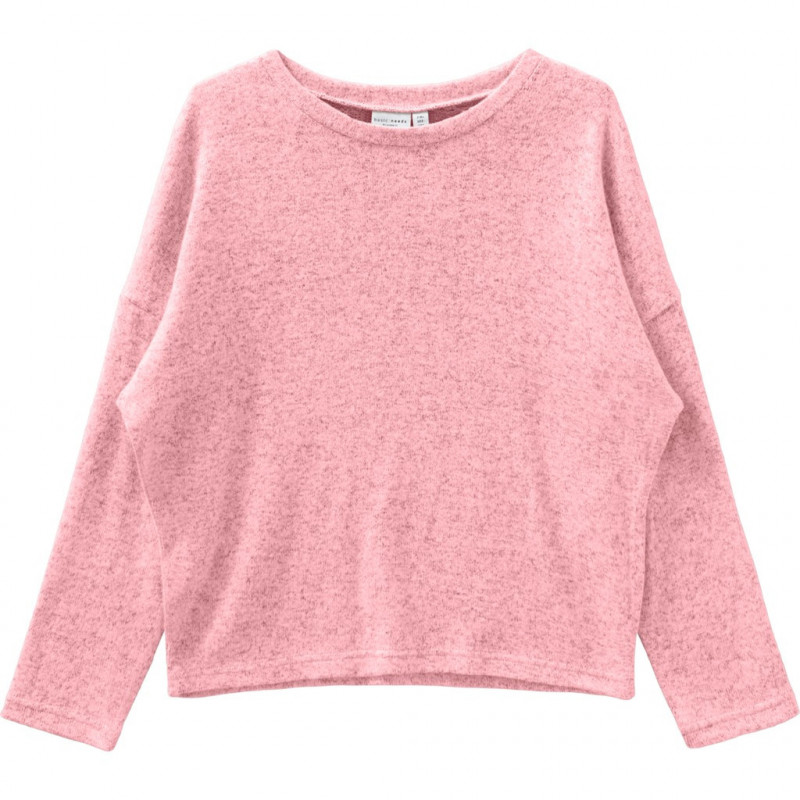 Bluză cu mâneci lungi în stil „liliac”, pentru fetițe, roz  160822
