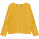 Bluză galbenă, cu mâneci lungi, tip „liliac”, pentru fetițe Name it 160825 