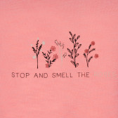 Bluză cu mâneci scurte și imprimeu floral pentru fete, roz KIABI 160863 2