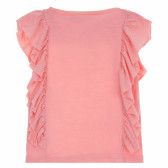 Bluză cu mâneci scurte și imprimeu floral pentru fete, roz KIABI 160865 4