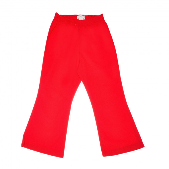 Pantaloni de bumbac pentru fete, roșii Pappa Ciccia 161079 