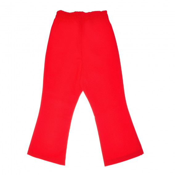 Pantaloni de bumbac pentru fete, roșii Pappa Ciccia 161080 2