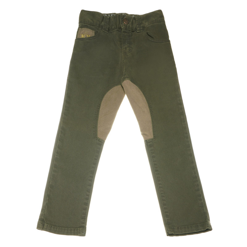 Pantaloni de bumbac pentru băieți, verzi  161085